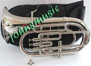 EUPHONIUM-BB/F-4_VALVE_CHROME^WOW_W-CASE-MP-SUPERB-SOUND-TUBATRUMPET