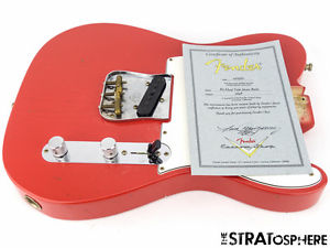 Fender Custom Shop Postmodern Relic Telecaster LOADED BODY Tele Fiesta Red