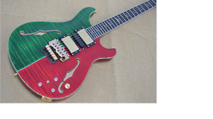 prs beautiful electric guitar HOT!!!Product quality is very good red & green