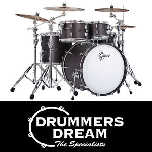 Gretsch Renown 5 Piece Maple Drum Kit with Hardware Satin Black Finish RRP $4299