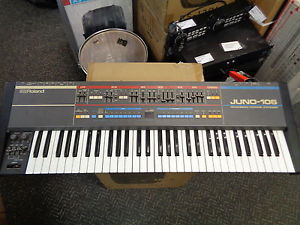 vintage Roland Juno 106 synthesizer keyboard Serviced