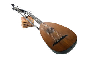 19th century Ludwig Reisinger Lute Theorbo-Rare Musical Instrument