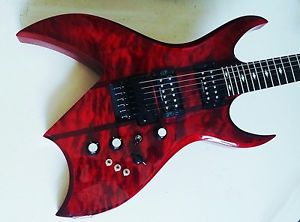 BC Rich Bich ST Quilt Red Floyd Rose Neck Though