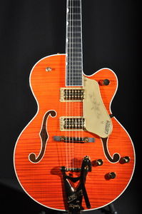 GRETSCH G6120T-FM PLAYERS EDITION NASHVILLE FLAMED TOP GUITAR MINT