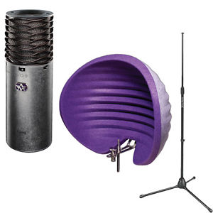 Aston Spirit Microphone with Halo Reflection Filter & On-Stage MS7700B Stand