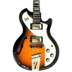 Italia Mondial Woody II 6 String Electric Guitar - Tobacco Sunburst