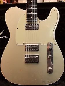 Fender CS: 2014 NAMM Ltd. TBC Double TV Jones TL Rel. Silver Two Tone 2014 USED