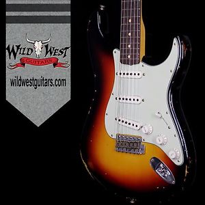 Fender Custom Shop 1963 Stratocaster Relic Rosewood Board 3 Tone Sunburst