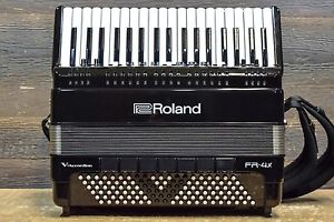 Roland FR-4x V-Accordion 37-Key 120-Bass Digital Piano Accordion w/ Bag #Z4H0202