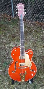 GRETSCH G6120SSU  BRIAN SETZER NASHVILLE Guitar Orange Flame Maple 1998 w/ HSC