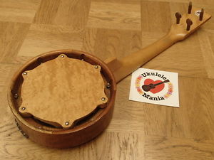 Keech 1920's Curly Maple Soprano Banjolele Banjo Ukulele VG condition