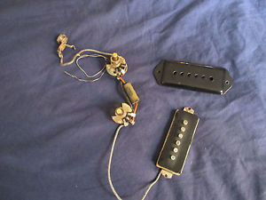 1947 gibson p90 slug magnet pickup complete harness 100% working 1940 es-125 150