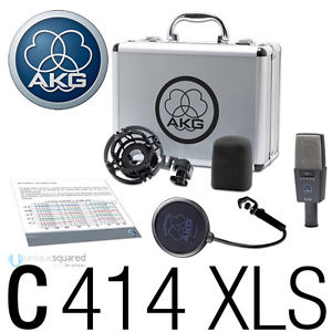 AKG C414 XLS Condenser Microphone w/ 9 Switchable Patterns - FREE NEXT DAY AIR