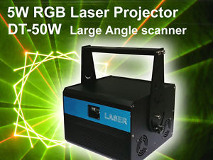 5000mW Full Color Cartoon ANALOG RGB ILDA Animation Stage Laser Light DT-50W