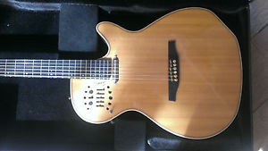 Godin Multiac Spectrum SA Natural Steel Electroacoustic Pickup Piezo Midi + Case