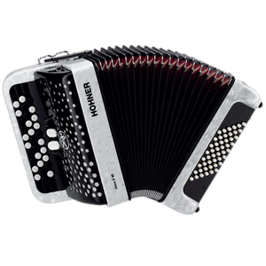Hohner Nova 11 48 Bass Black 3 Row Chromatic Accordion with Bag