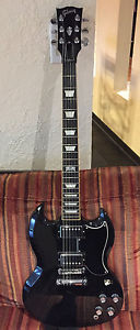 2014 Gibson SG Standard Ebony Finish Electric Guitar OHSC Anniversary edition!