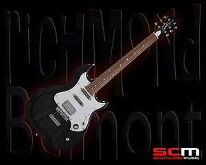 RRP$1500! RICHMOND BELMONT ELECTRIC GUITAR by GODIN BLACK WASH HG w/ HARD CASE