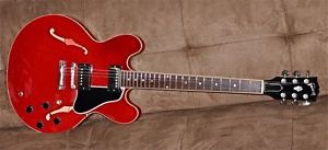 Gibson ES-335 Dot Custom (Shop) 2008 Cherry Red + Gibson Case -Black Dot Music
