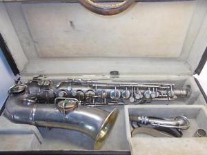 1920's CONN New Wonder Alto Saxophone Rolled Tone Holes~Micro Neck~Silver Plated