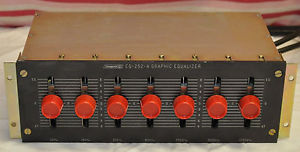 Vintage Langevin EQ 252 A Graphic Equalizer Red Knobs Circa 60's LikeAltec 9062A