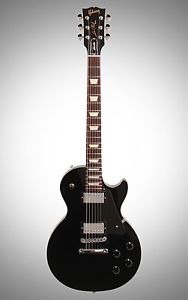 Gibson 2017 Les Paul Studio T Electric Guitar (with Case), Ebony