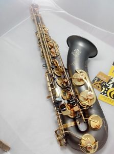 Professional Black Nickel Gold U-Shape B Flat Brass Tenor Saxophone