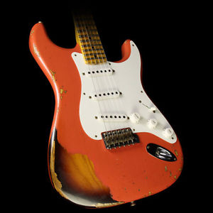 Fender Custom 2017 Time Machine Series 55 Stratocaster Relic Guitar Coral / 2TS
