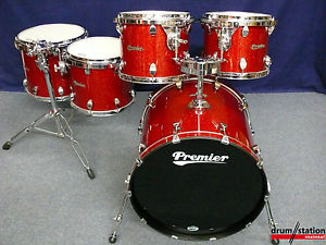 Premier Classic Maple Shellset in  "Red Sparkle"   22,12,13,14,16"