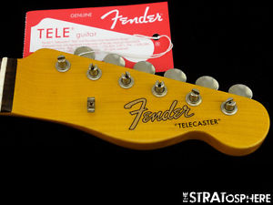Fender Custom Shop Postmodern Relic Telecaster NECK+ TUNERS Tele Rosewood Oval