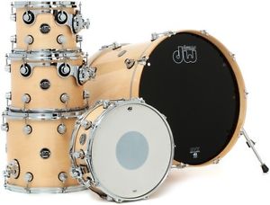 DW DRUMS PERFORMANCE SERIES NATURAL LACQUER 20, 10, 12, 14, 14x5.5 Drum Set