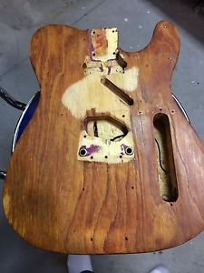 1968 Fender TELECASTER Refinished BODY & 70's pickguard Guitar Parts Vintage