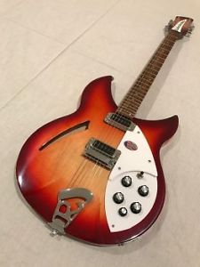 Rickenbacker 330 / Fireglo Cherry Sunburst Semi-Hollow E-Guitar Free Shipping