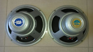 VOX CELESTION T1088 SILVER ALNICO AC30 SPEAKERS PAIR VINTAGE 60'
