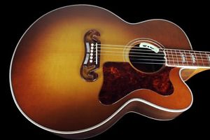 2016 GIBSON SJ-200 EC CLARO WALNUT CUSTOM SHOP MONTANA CUT-AWAY LR BAGGS ANTHEM