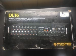 Midas DL16 16 In, 8 Out Stage Box w/16 MIDAS Microphone Preamps, ULTRANET & ADAT