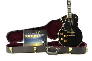 1978 Left Handed Gibson Les Paul Custom Electric Guitar - Black w/ Gibson Case