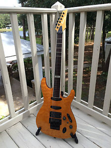 Ibanez Frank Gambale S Guitar FGM 400 QM FGM400 FGM400QM MIJ Japan Fretless RARE
