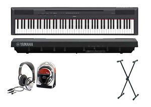 P-115B Digitalpiano in schwarz Bundle I