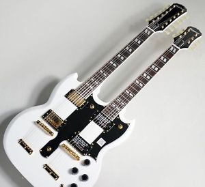 Epiphone Limited Edition G-1275 Double Neck Alpine White/Gold Hardwar Used #G307