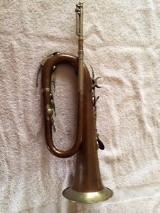 Early 1800's 9 key Eb Keyed Bugle