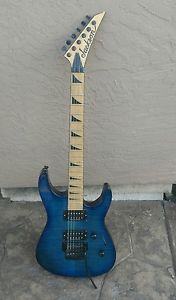 Jackson DK2M Dinky Electric Guitar, trans blue. Humbuckers, Really Nice