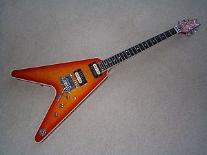 1984 Dean Flying “V” custom sunburst guitar