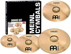 Meinl Cymbals CC-141620+18 Classics Custom Bonus Pack Cymbal Box Set with FREE