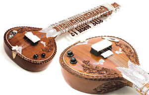 Linkshändige Akustische Elektrische Sitar, Rosenholz + Fiberglas-Gehäuse