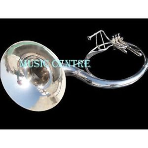 SOUSAPHONE 22"BELL PURE BRASS MADE IN CHROME POLISH+CASE+MOUTHPC+ FREE SHIPPING