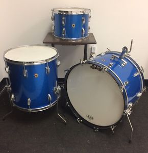 Vintage Ludwig Drum Set - "Blue Sparkle" - Made in USA