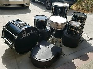 Vintage late 1980's 6 piece pearl blx drums