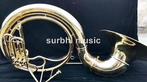 Sousaphone 25" Big Jumbo Size Brass Gold Laquer With MouthPc & Case & Shipping