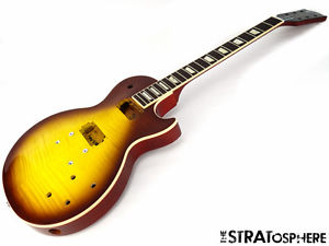 2016 Gibson USA Les Paul Standard T BODY & NECK Project Guitar Parts Tea Burst